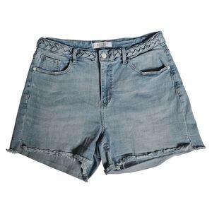 Judy Blue High-Rise Braided Waistband Jean Short Size 1XL